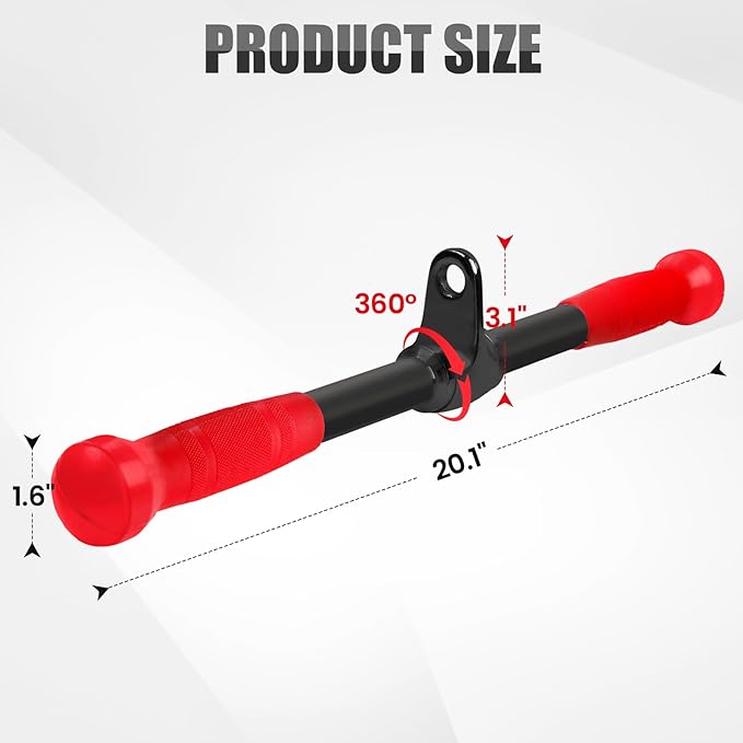 V-shaped Bar Straight Rotating Bar Curl LAT Pull Down Bar D Handle Double D Row Handle With PU Grip Environmentally Odorless, Lat Pulldown Attachments Cable Machine Attachment for Home Gym