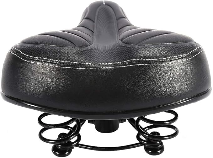 Bike Saddles, Outdoor Mountain MTB Road Bike Wide Big Bum Bike Cushion Pad Gel Cruiser Extra Comfort Sporty Soft Pad Saddle Cover Cushion Seat