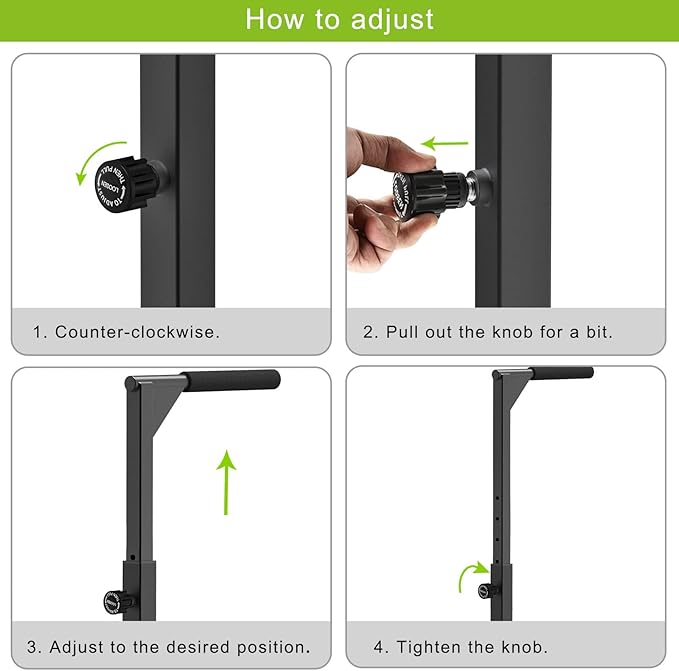 SELEWARE Heavy Duty Dip Bar, Adjustable Width & Height Dip Station Home Gym Fitness Equipment, 800lbs Capacity, Multifunctional Strength Training Dip Stand with Push Up Bar for Tricep Dips, L-Sits