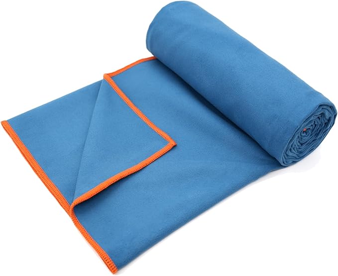 Eunzel Hot Yoga Towel Non-Slip Yoga Mat Towel Ultra-Absorbent Microfiber Towel for Hot Yoga, Pilates，Bikram and Workout 26.5"x 72"
