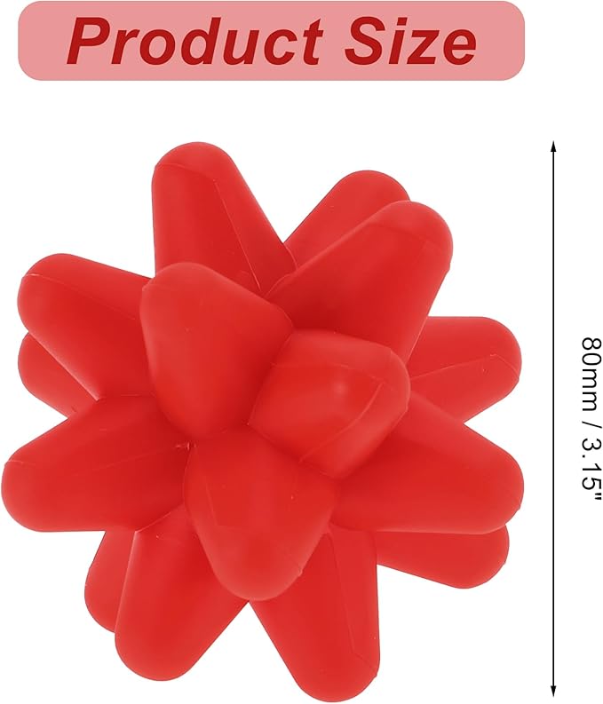 VOCOSTE Silicone Massage Ball, Fascia Massage Ball Tool for Trigger Point Pain Release, Foot Acupoint Trigger, Myofascial Massager for Exercise, Red