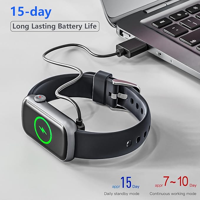 FITVII Slim Fitness Tracker with Blood Oxygen, Blood Pressure, 24/7 Heart Rate and Sleep Tracking, IP68 Waterproof Activity Trackers and Smart Watches with Step Tracker, Pedometer for Women Men