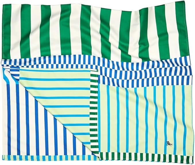 Dock & Bay Beach Towel - Quick Dry, Sand Free - Compact, Lightweight - 100% Recycled - Includes Bag - Blueberry Spritz - Extra Large (200x90cm, 78x35)