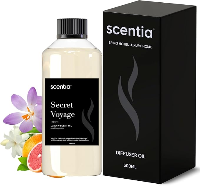 Hotel Diffuser Oil Inspired by The Baccarat Hotel Scent - 500 mL 16.9 fl oz - Fragrance Oil Blend for HVAC,Ultrasonic & Cold Diffusers-Secret Voyage