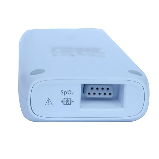 CMI Health CH-100 Handheld Pulse Oximeter - Measures Oxygen Level, Pulse Rate & Respiration Rate - Adjustable Audio & Visual Alarm - 1440 Hours of Continuous Data Storage