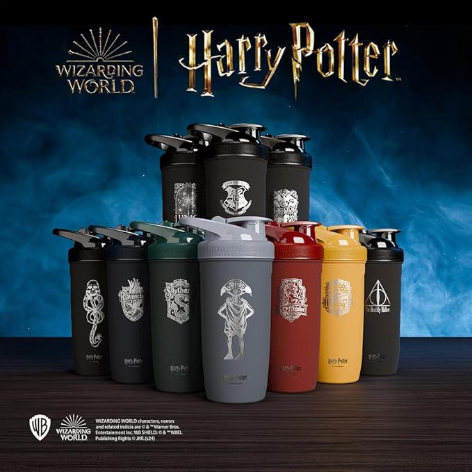 Smartshake Reforce Stainless Steel Harry Potter Dobby Shaker Bottle (900 ML /30oz) | Light Weight Resistance Sports Shaker Bottle with a Soft Lid | Leakproof, BPA Free & DEHP Free