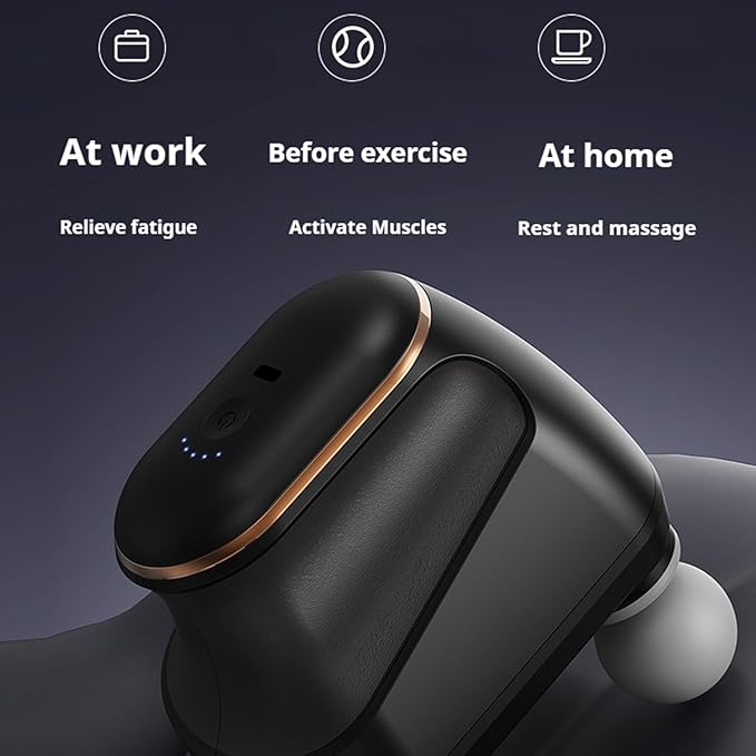 Chevaroo 4 Heads Massager, Chevaroo Horse Massager, Interchangeable Heads for Customized Massage, Portable USB Charging Massager, Quiet Design for Horses and Riders (Black)