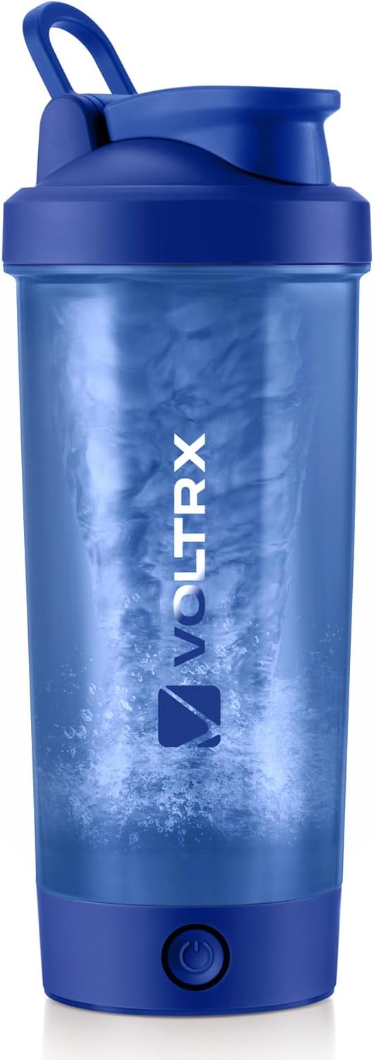 VOLTRX Protein Shaker Bottle, Merger USB C Rechargeable Electric Protein Shake Mixer, Shaker Cups for Protein Shakes and Meal Replacement Shakes, BPA Free, 24oz