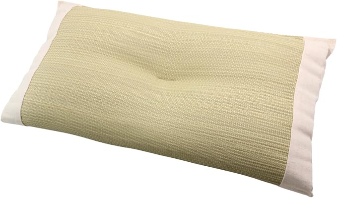 BJDesign Japanese Igusa (Rush Grass) Memory Foam Bed Pillow, Made in Japan, All Sleepers, Breathable & Deodorizing, 11.8x19.7x3.1 Inch