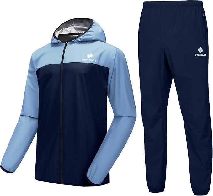 HOTSUIT Sauna Suit for Men Weight Loss Sweat Suits Gym Workout Exercise Sauna Jacket Pant Full Body