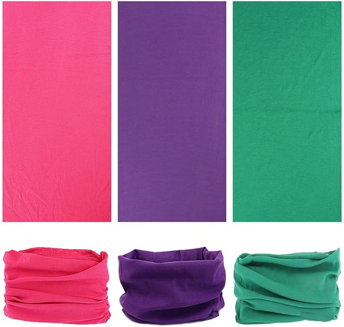Headband Neck Gaiter Head Wrap Headwear Face Mask Magic Scarf Bandana for Men and Women