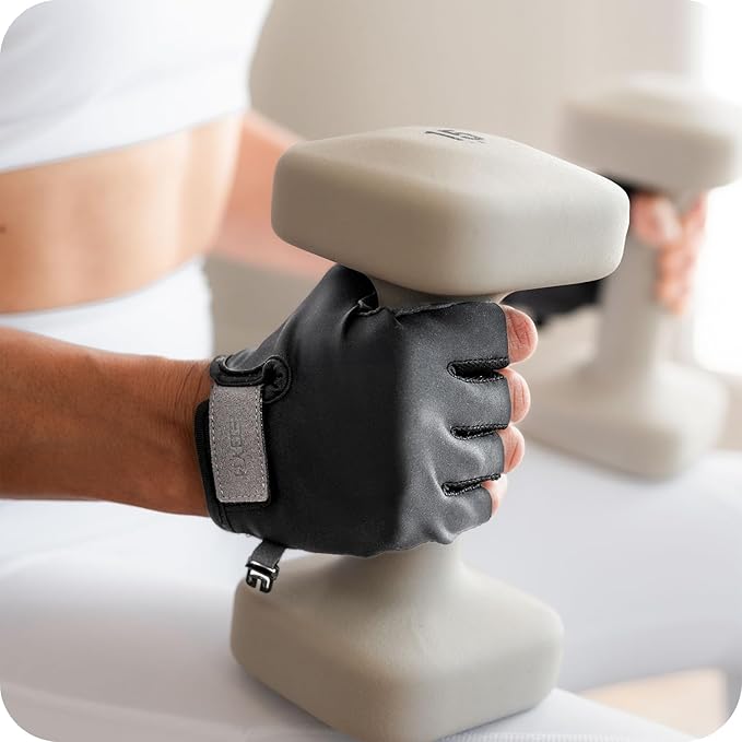 Breathable Workout Gloves for Men and Women, Exercise Gloves with Cushion Pads and Full Palm Protection, Weight Lifting Gloves for Gym, Fitness and Training