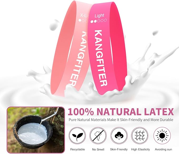 Non-Slip Fabric Resistance Bands for Working Out, Loop Exercise Bands for Booty Leg, Butt, Glute, Stretch Workout Bands for Women & Men, Hip Elastic Bands for Home Gym Fitness, Yoga, Pilates