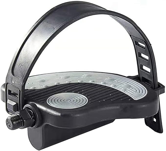 Exercise Bike Pedals with Straps for Peloton Bike, Spin Cycling Bike, Indoor Exercycle Bike, Stationary Recumbent Bicycle Replacement Parts