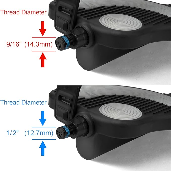 Exercise Bike Pedals with Straps for Peloton Bike, Spin Cycling Bike, Indoor Exercycle Bike, Stationary Recumbent Bicycle Replacement Parts