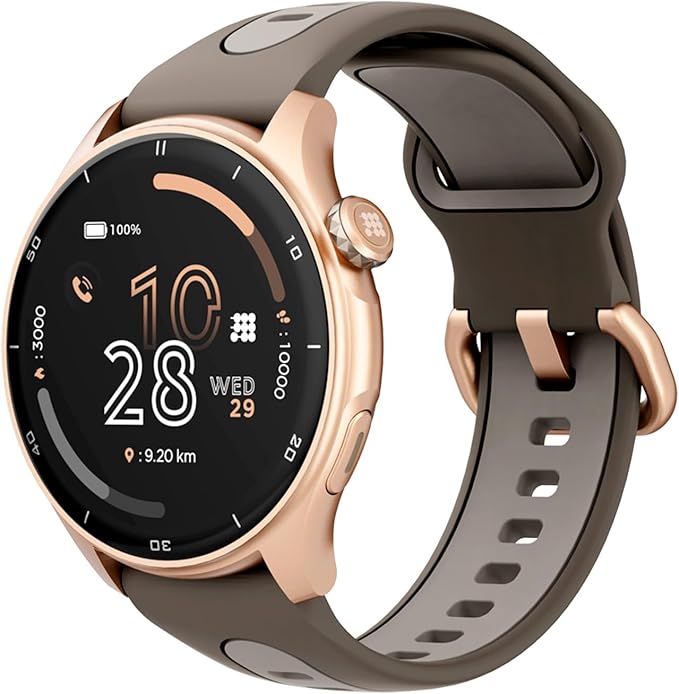 Cubitt Aura Pro Smartwatch/Fitness Tracker with 1.43" Touch AMOLED Screen, Bluetooth Call, Built in GPS, 60+ Sports, Blood Oxygen, Heart Rate, Stress/Sleep Monitor, Waterproof, Step Counter, Compass