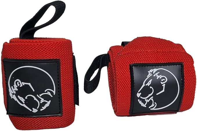 Premium Wrist Wraps for Weightlifting, BMG Premium 18” Wrist Wraps (pair) with Thumb Loop, Sturdy and Comfortable