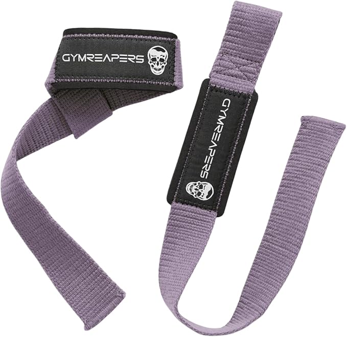Gymreapers Lifting Wrist Straps for Weightlifting, Bodybuilding, Powerlifting, Strength Training, & Deadlifts - Padded Neoprene with 18 inch Cotton