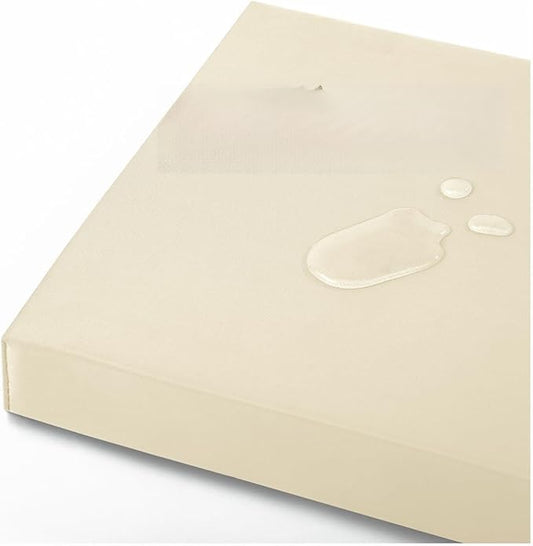 48x18x3“ Outdoor Bench Cushion, Strengthen Waterproof Seat Cushions, High-Density Bench Pad with Anti-Slip Bottom, Outdoor Cushion for Patio Garden Swing Furniture (Beige)