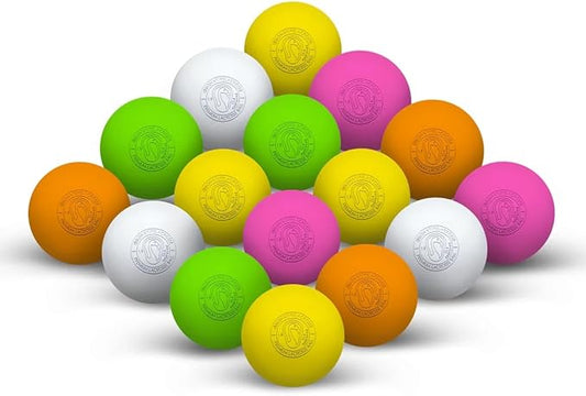 Signature Lacrosse Ball Set - Packs of 2, 4, 8, 12, and 120 - No Chemical Smell Massage Balls, Myofascial Release Tools, Back Roller, Muscle Knot Remover