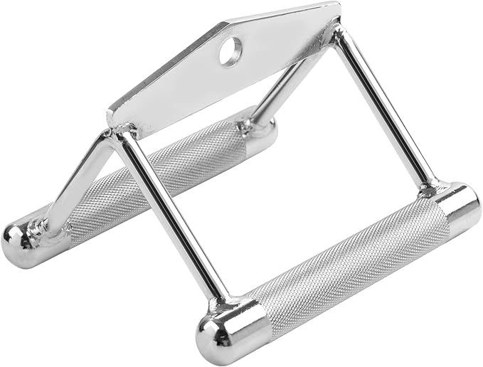 V-Shaped Bar Straight Rotating Bar Curl LAT Pull Down Bar D Handle Double D Row Handle LAT Pulldown Attachments Cable Machine Attachment for Home Gym