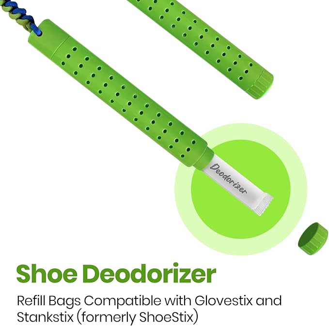 (4-Pack) Calvana Shoe Deodorizer, Refill Bags Compatible with GloveStix & StankStix, Odor Eliminator for Hockey & Lacrosse Gloves, Boxing & Soccer Gear, Gym Bags & Sports Equipment, Up to 6 Months