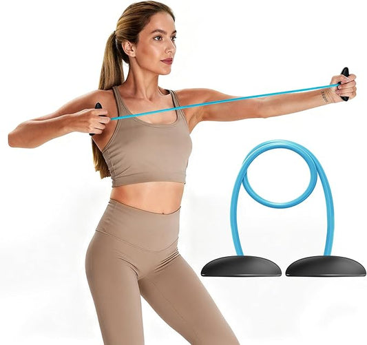 Resistance Bands with Handles - Home Fitness Equipment for Upper Body Toning, 20 lb Exercise Bands to Improve Mobility & Stability, Portable Resistance Bands for Women Men