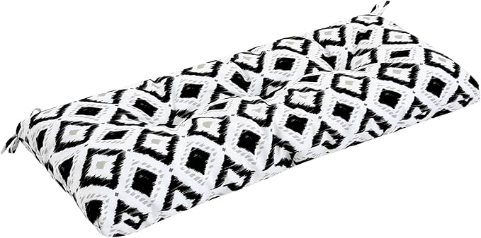 Outdoor Bench Cushion Waterproof, Tufted Bench Seat Cushion 42 x 15 Inch, Patio Wicker Indoor Seat Pads for Outside Garden Patio Balcony