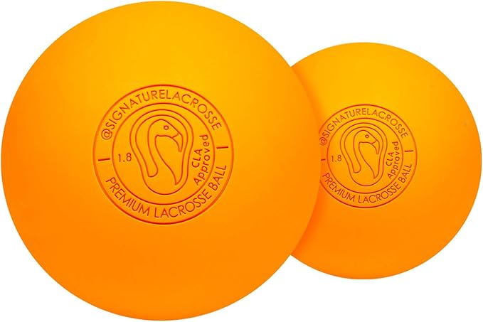 Signature Lacrosse Ball Set - Packs of 2, 4, 8, 12, and 120 - No Chemical Smell Massage Balls, Myofascial Release Tools, Back Roller, Muscle Knot Remover
