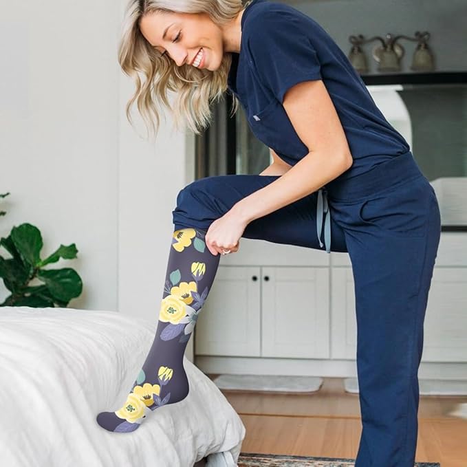 COOLOVER Compression Socks for Women and Men - Best for Circulation, Running, Athletic, Recover, Nurse, Travel