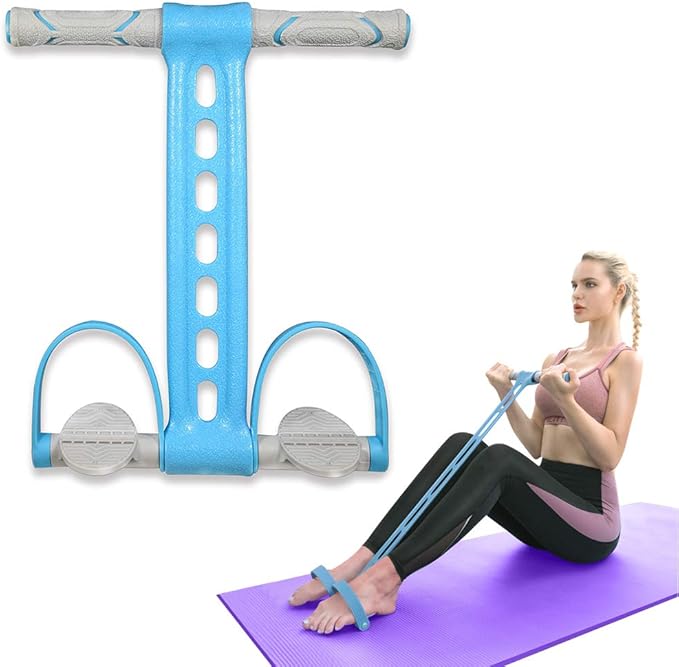 Yoga Pedal Resistance Band Elastic Pull Rope Fitness Sit-up Exercise Equipment at Home Gym Arm Abs Workout Equipment Leg Stretching Equipment