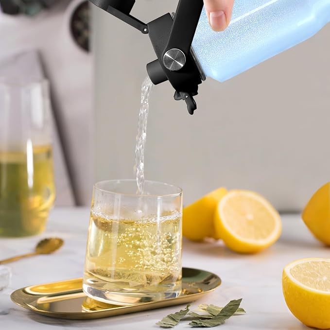 SENDESTAR 32oz Stainless Steel Water Bottle(Cold for 48 Hrs, Hot for 24 Hrs),Double Wall Vacuum Insulated Bottle with Straw Lid, Spout Lid and Flex Cap, Fit in Any Car Cup Holder TXIN-32-Laser Blue