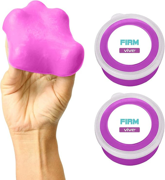 Vive Therapy Putty For Adults, For Hand Therapy (2 Pack) - Occupational Sensory Stress Relief Tools - for Physical Exercise, Finger Pain, Grip Strength, Rehab, Arthritis, Forearms, Fidgeting