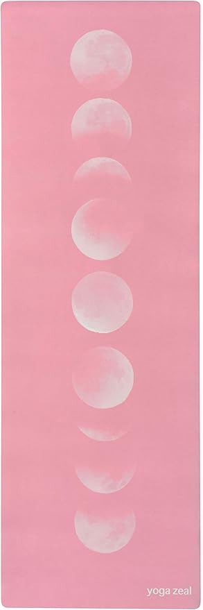 Yoga Mats By Yoga Zeal - Luxuriously Soft, Thick, Non-Slip, Hot Yoga Mat. Eco Printed. Designed to grip better with a sweaty yoga practice!