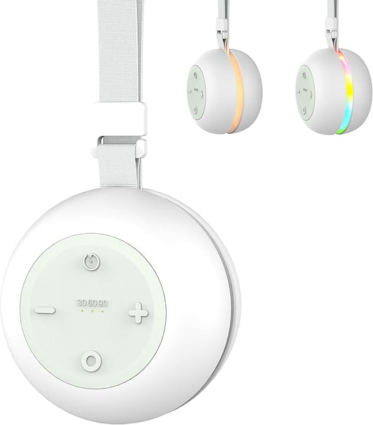 Portable Sound Machine for Baby Kids Adults, USB Rechargeable White Noise Machine with Timer Function,18 Smooth Sounds, 256-Color Changing Mood Light, Memory Function, Sound Therapy for Home, Travel