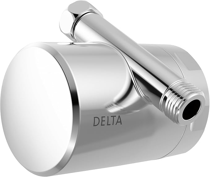 Delta Faucet Clarifi Standard Shower Filter Attachment with Filter, Shower Water Filter, Shower Head Filter, Chrome 7SF100
