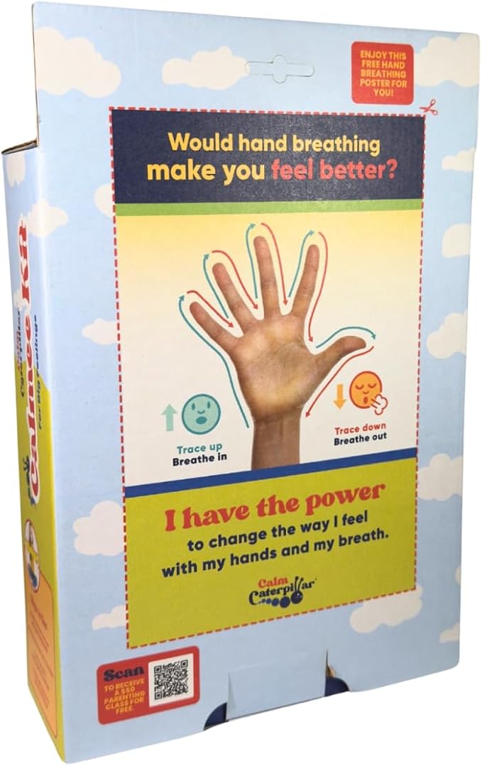 Calmee The Caterpillar Weighted Sensory Plush Toy for Kids, Breathing Exercise and Mindfulness Tool for Focus and Emotional Regulation, SEL Classroom or Home Toy, Soft and Washable – MESH Accredited