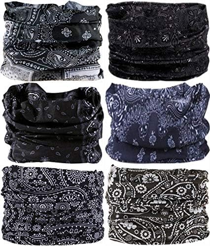 Headband Neck Gaiter Head Wrap Headwear Face Mask Magic Scarf Bandana for Men and Women
