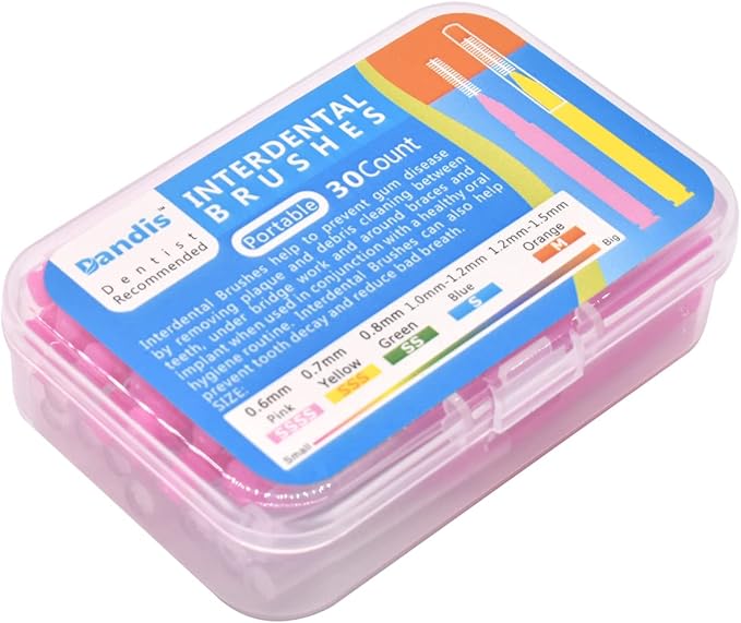 120Pcs Interdental Brush Teeth Floss Tooth Cleaning Tool Toothpick Cleaner Dental Tooth Flossing Head Teeth Soft Dental Pick Refill