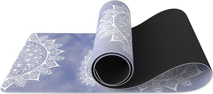 FOLAI Extra Thick Yoga Mat 6mm - Non-Slip Exercise Mat for HIIT, Pilates & Home Workouts & Workout with Free Carry Strap