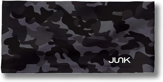 JUNK Brands Big Bang Lite Headband - Moisture-Wicking, Performance Fabric, Non-Slip, Sports Sweatband for Men & Women - One Size - Black Ops