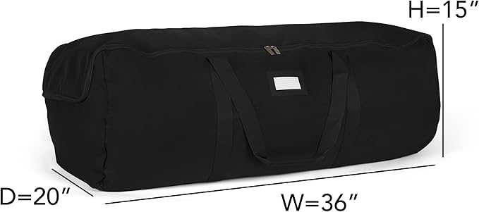Covermates Keepsakes - Storage Duffel Bag - Heavy Duty Polyester - Reinforced Handles - Closet Storage, Black