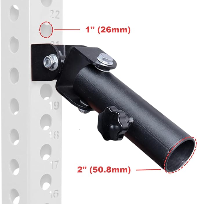 T Bar Row Landmine Attachment for Barbell 360° Swivel landmine Base Fits 2” Barbell bar,Power Cage Landmine Attachment for Gym Home Fitness