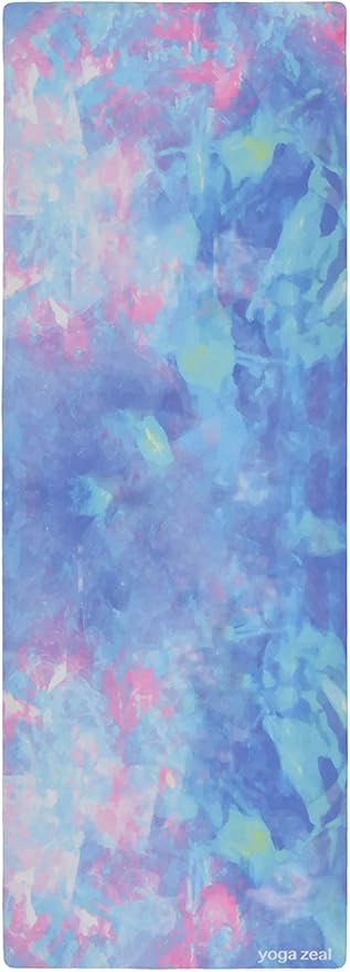 Yoga Mats By Yoga Zeal - Luxuriously Soft, Thick, Non-Slip, Hot Yoga Mat. Eco Printed. Designed to grip better with a sweaty yoga practice!