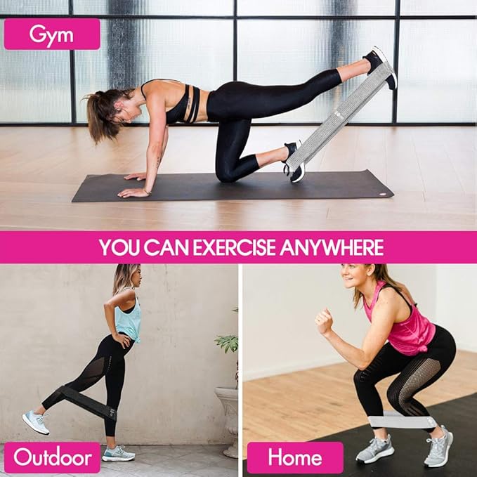 Resistance Bands, Fabric Workout Bands for Women & Men, Cloth Booty Resistance Loop Bands, Thick Squat Bands for Butt/Legs/Thigh/Hip/Glute Excersing