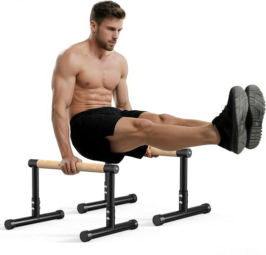 RELIFE REBUILD YOUR LIFE Dip Station Functional Heavy Duty Dip Stands Fitness Workout Dip bar Station Stabilizer Parallette Push Up Stand