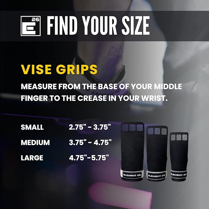 Element 26 IsoGrip Hand Grips for Cross Training, Gymnastics, and Weight Lifting - Gymnastics Grips for Men and Women - Hand Protection for Muscle ups and Pull ups