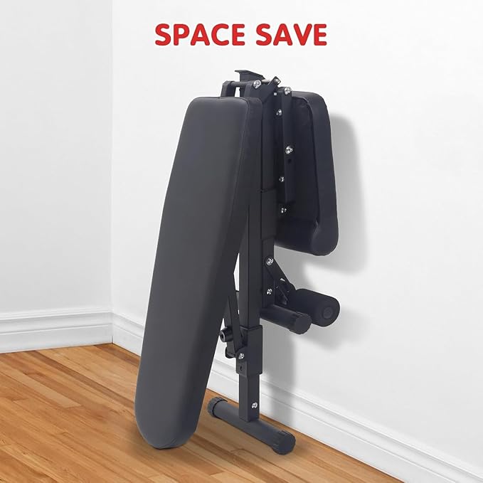 Adjustable Weight Bench 800Lbs Capacity - 4X Stability Vs Standard Benches, FID Incline Decline Bench for Full Body Training, Home Gym & Lifting