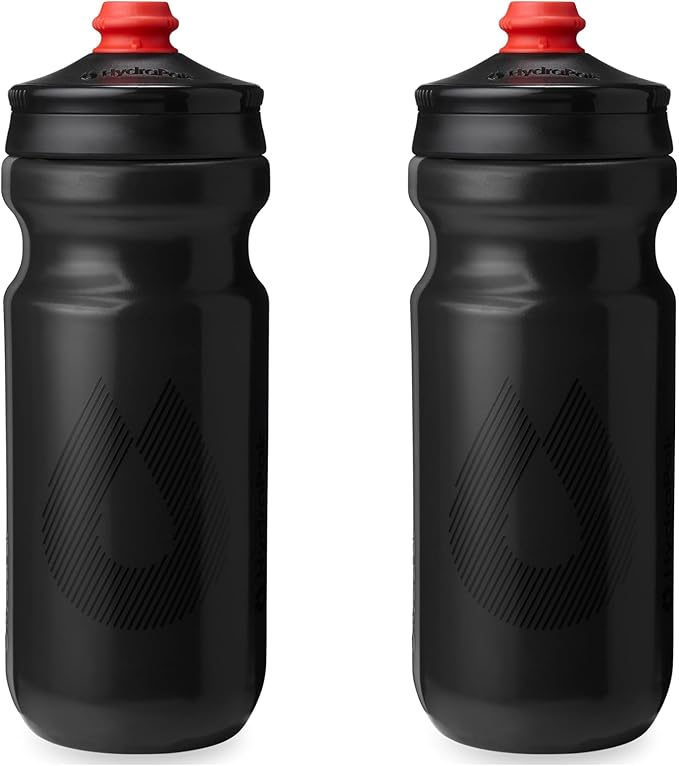 HydraPak Breakaway Surge Lightweight Bike Water Bottle 2-Pack (20oz, 25oz, 30oz) - High Flow, Cycling & Sports Squeeze Bottle