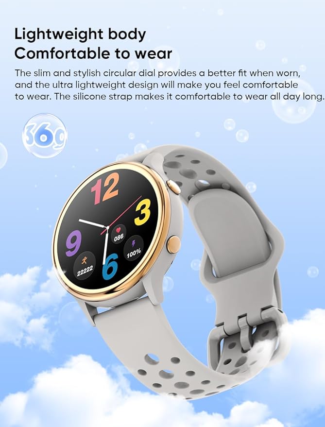 Smart Watches for Women, Fitness Tracker with Heart Rate & SpO2 Monitor, IP67 Waterproof Activity Tracker for Men & Women, Smart Sports Watch for Android & iOS (Purple)